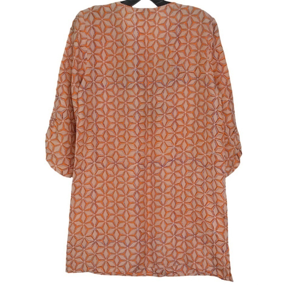 Roberta Roller Rabbit Orange Silk Tunic SIZE XSMALL - Picture 3 of 15